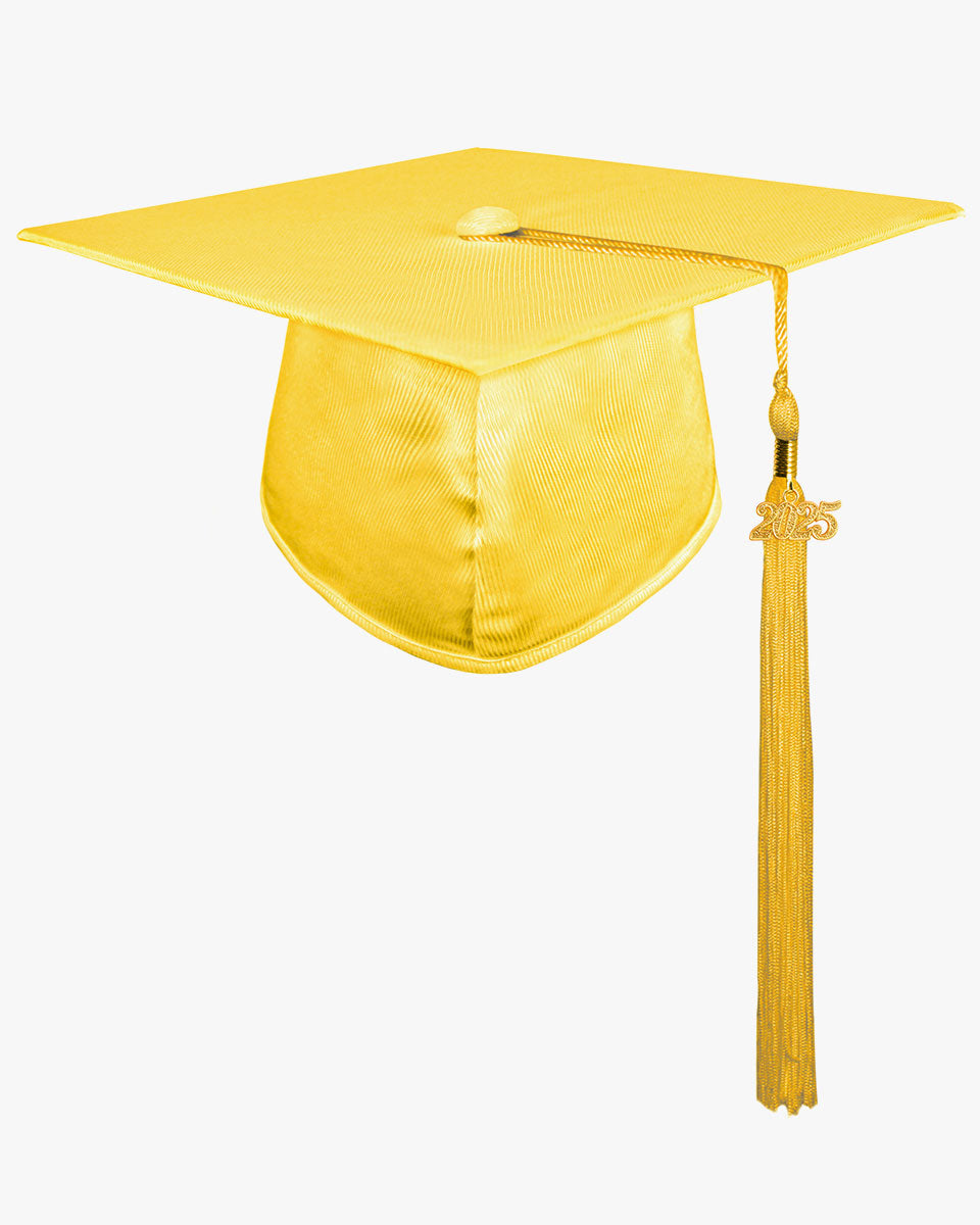 Shiny Kindergarten Graduation Cap with Tassel-12 Colors Available