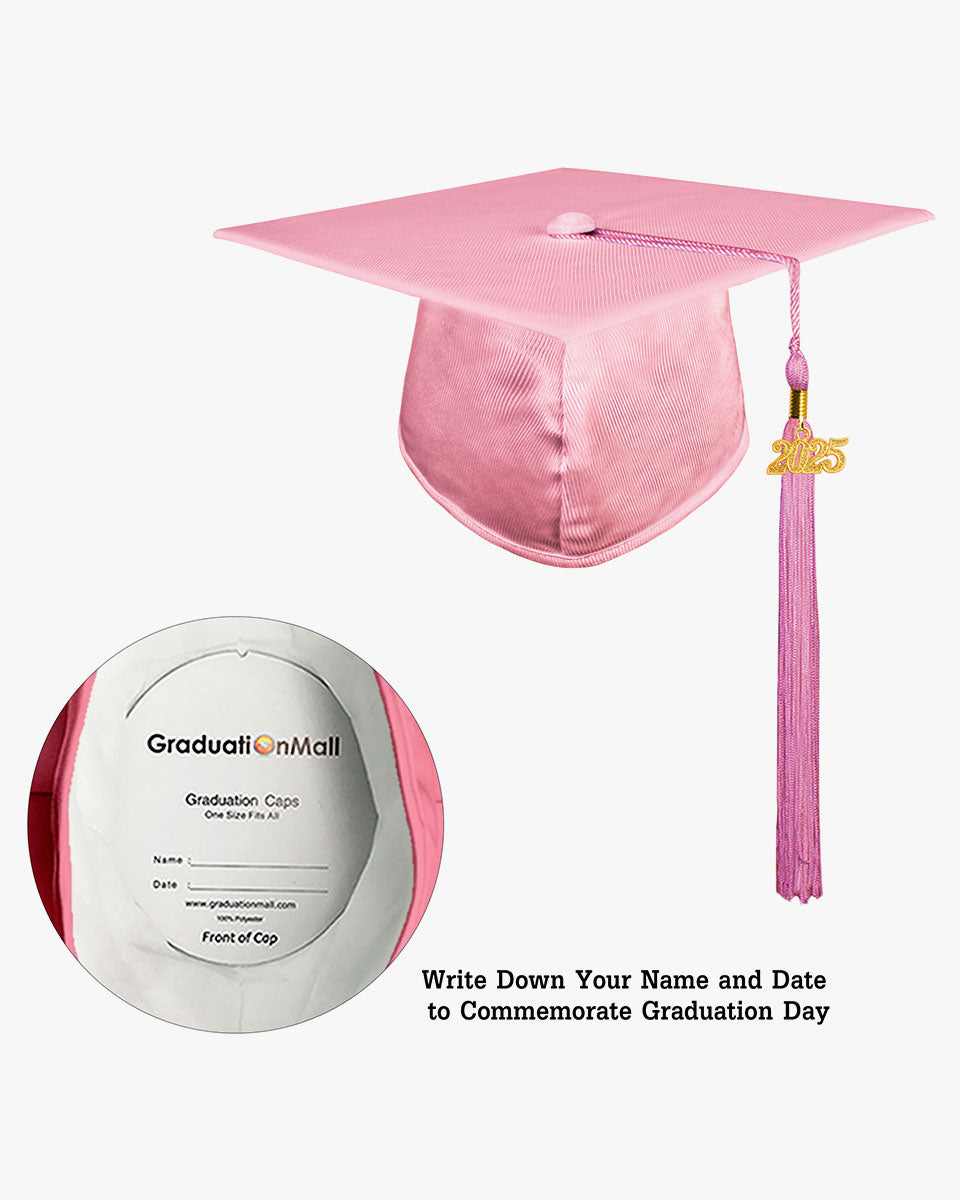 Shiny Kindergarten Graduation Cap with Tassel-12 Colors Available