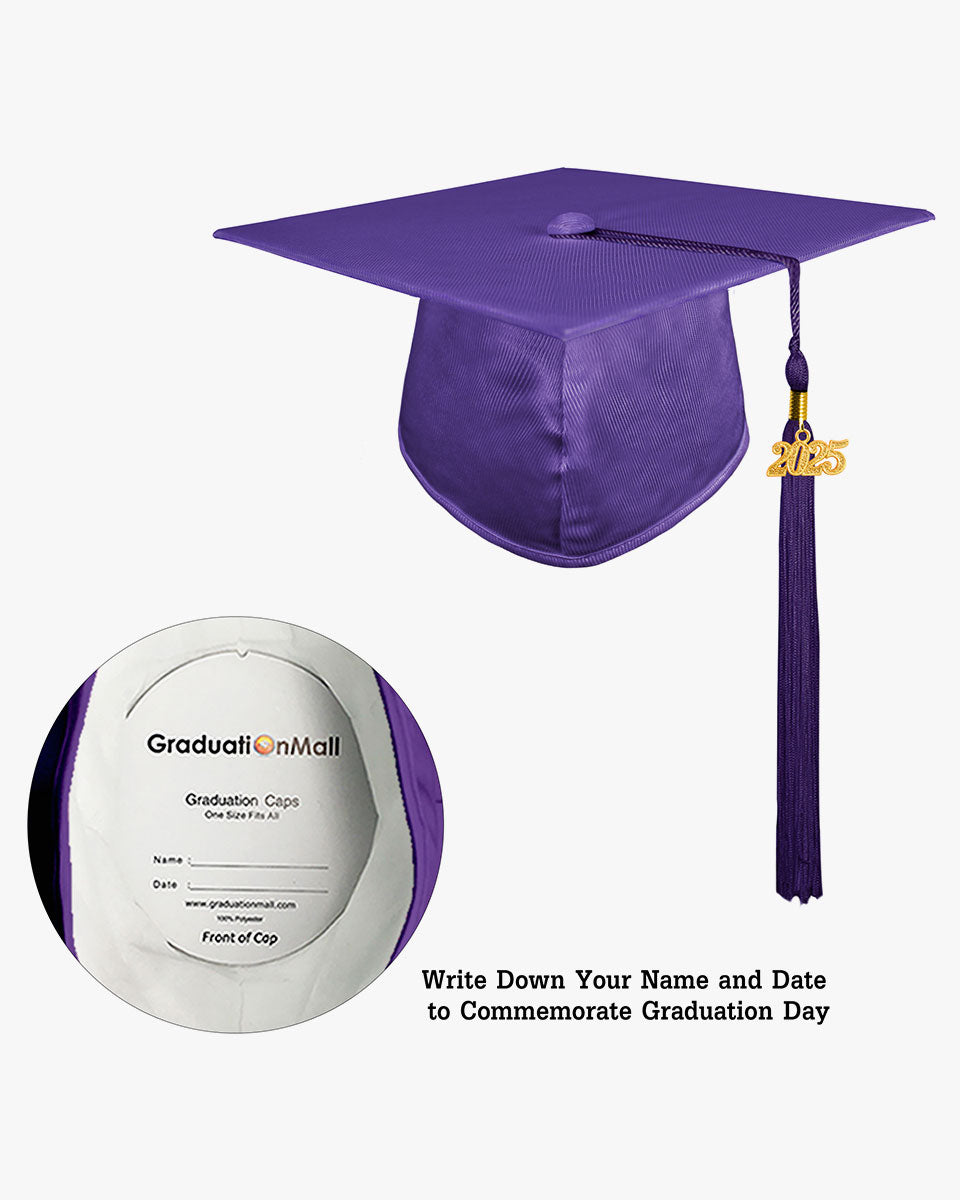 Shiny Kindergarten Graduation Cap with Tassel-12 Colors Available