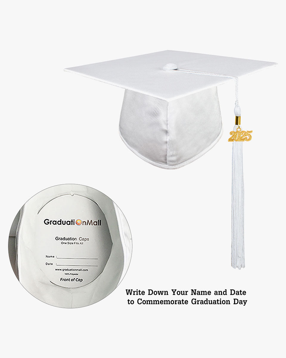 Shiny Kindergarten Graduation Cap with Tassel-12 Colors Available