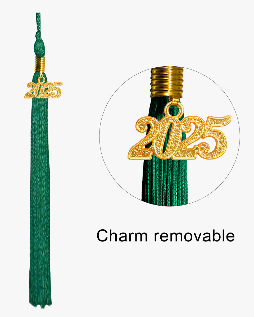 High School Shiny Adult Graduation Cap with Tassel-12 Colors Available