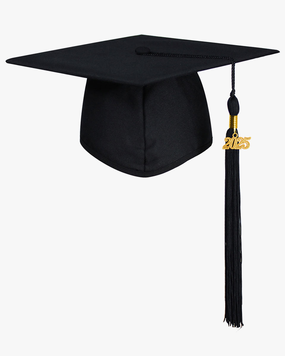 High School Matte Adult Graduation Cap with Tassel-12 Colors Available