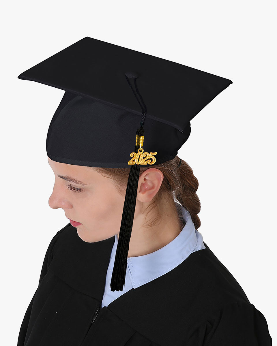 High School Matte Adult Graduation Cap with Tassel-12 Colors Available