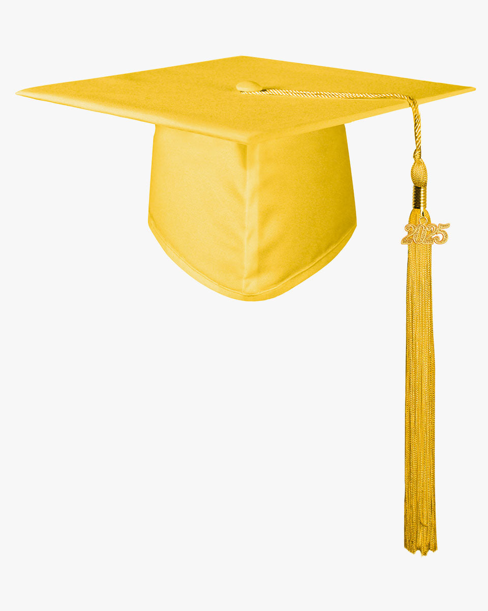 High School Matte Adult Graduation Cap with Tassel-12 Colors Available