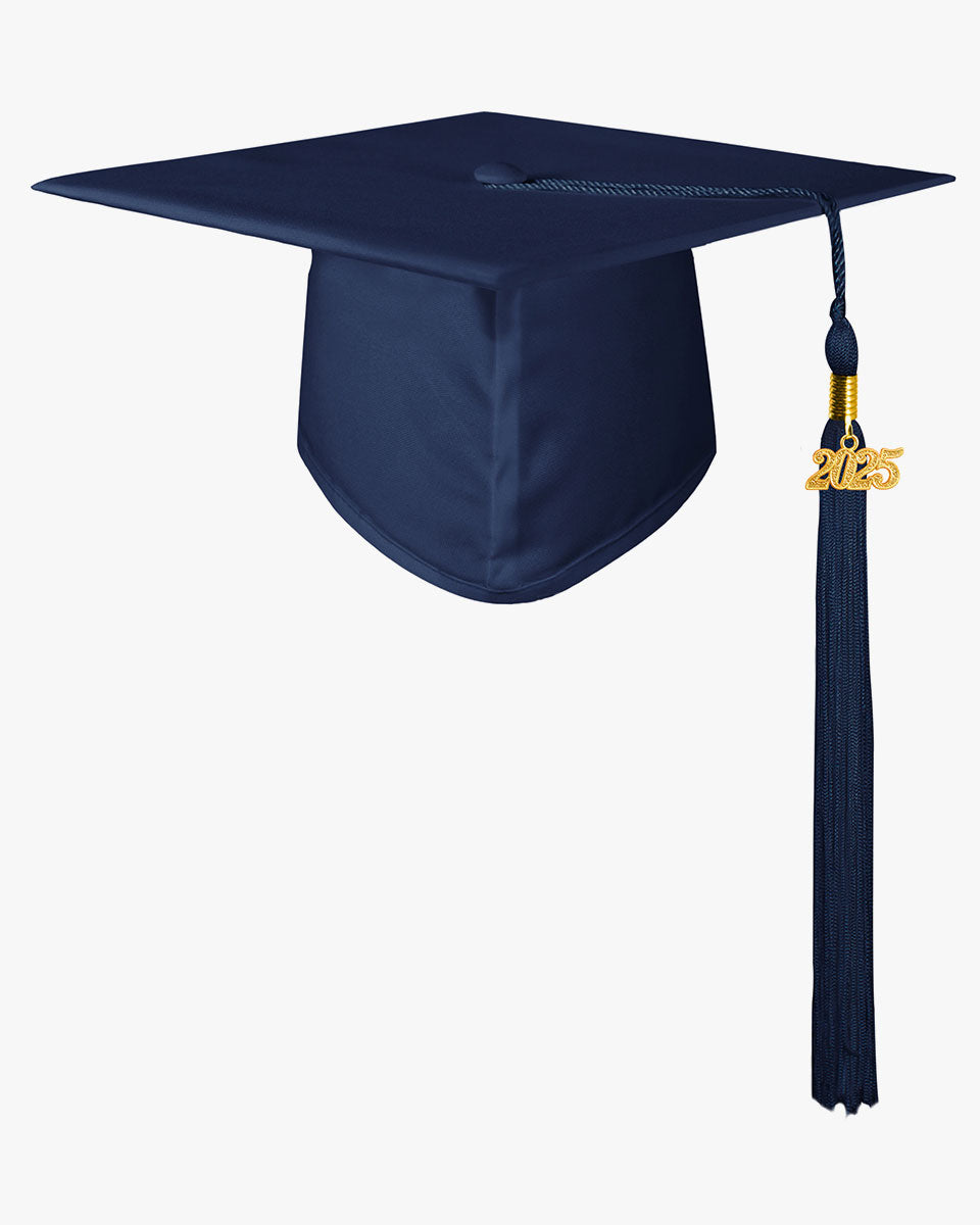 High School Matte Adult Graduation Cap with Tassel-12 Colors Available