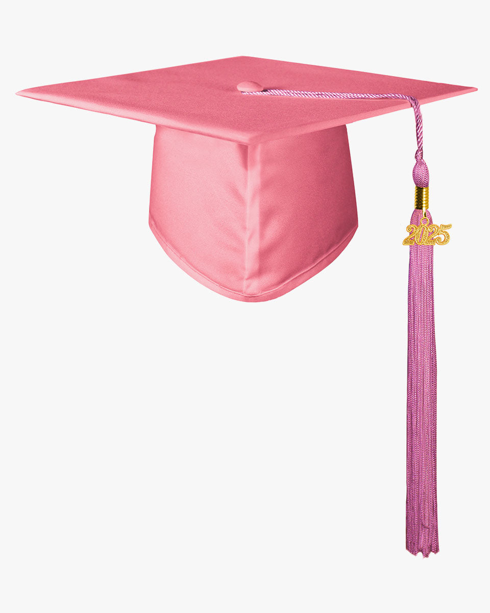 High School Matte Adult Graduation Cap with Tassel-12 Colors Available