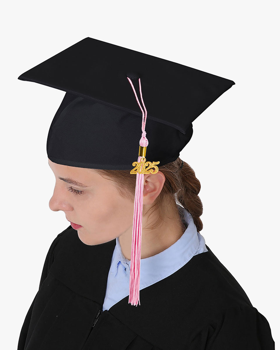 High School Matte Adult Graduation Cap with Tassel-12 Colors Available