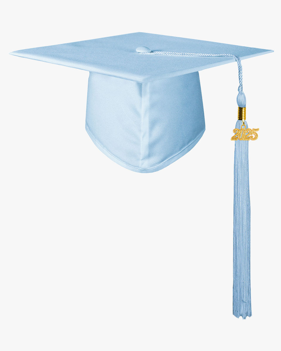 High School Matte Adult Graduation Cap with Tassel-12 Colors Available