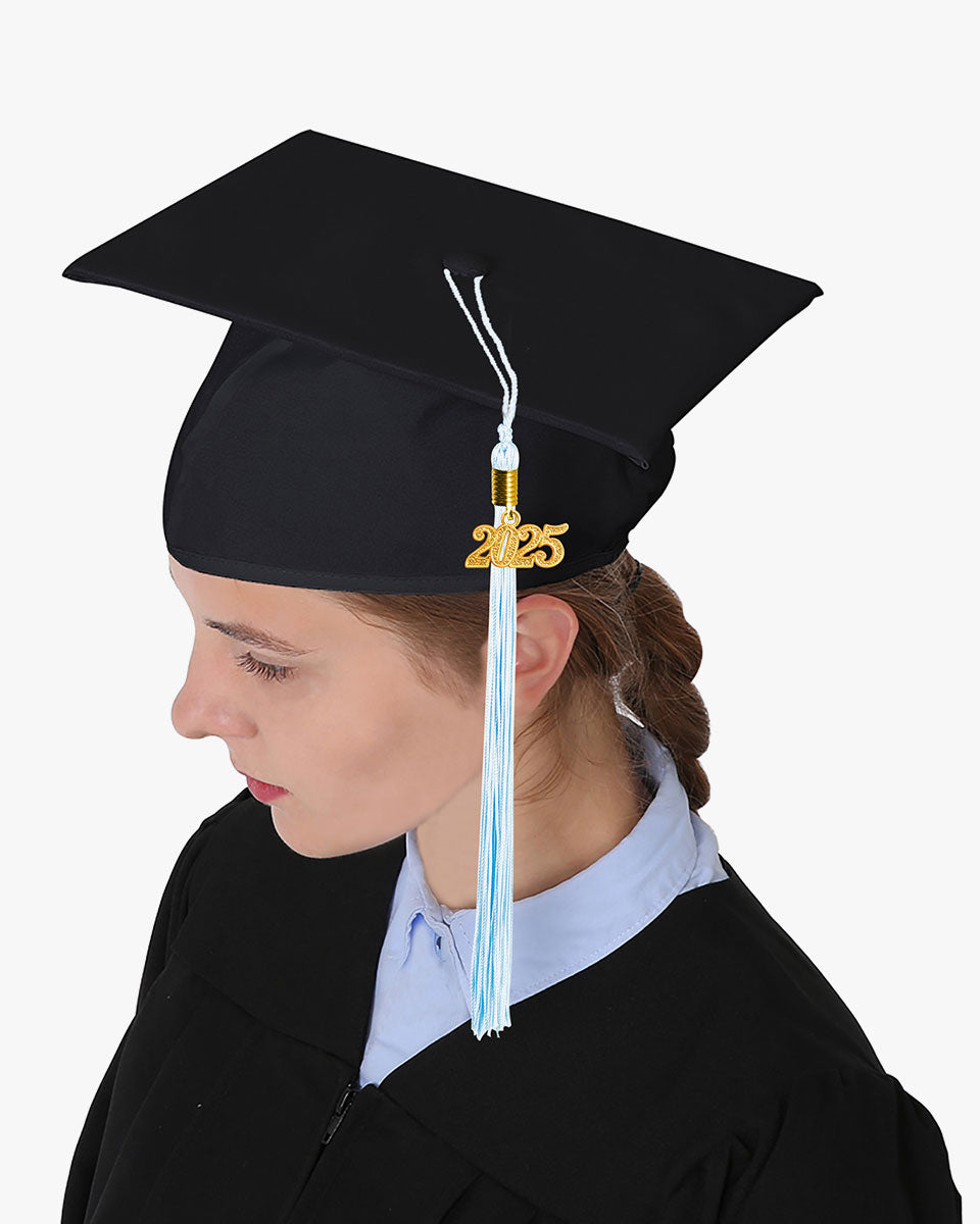 High School Matte Adult Graduation Cap with Tassel-12 Colors Available