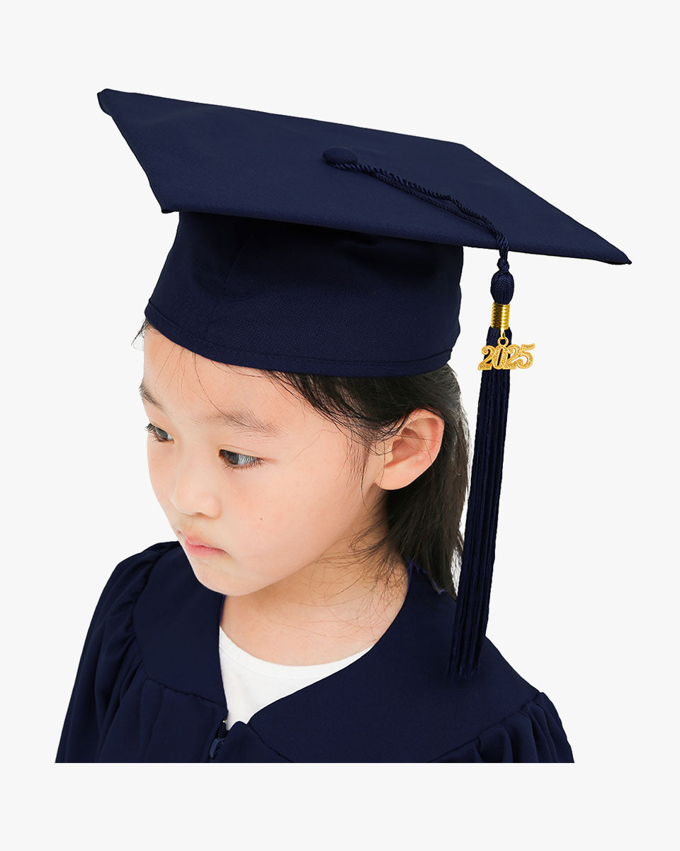 Matte Kindergarten Graduation Cap with Tassel-12 Colors Available