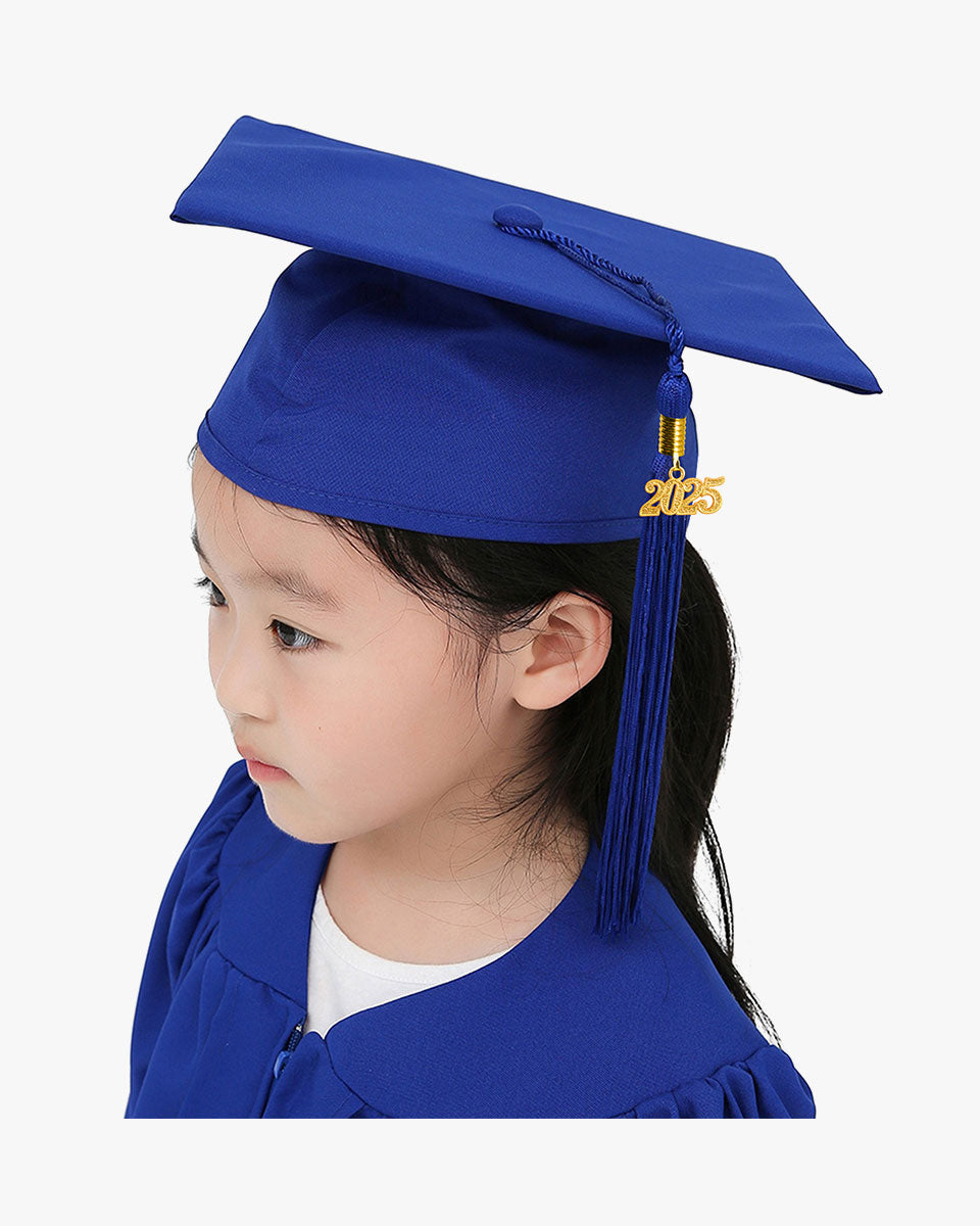 Matte Kindergarten Graduation Cap with Tassel-12 Colors Available