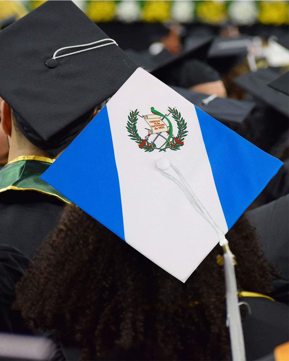 Unisex Adult Matte Flag Print Graduation Cap – 3 Styles Available