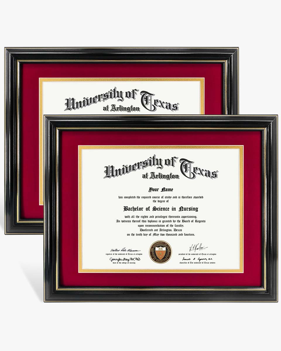 Designer Edition Glossy Cherry Wood Frame Professional Diploma Certificate Frames Size discount Wholesale Bulk Lots, Set of 4