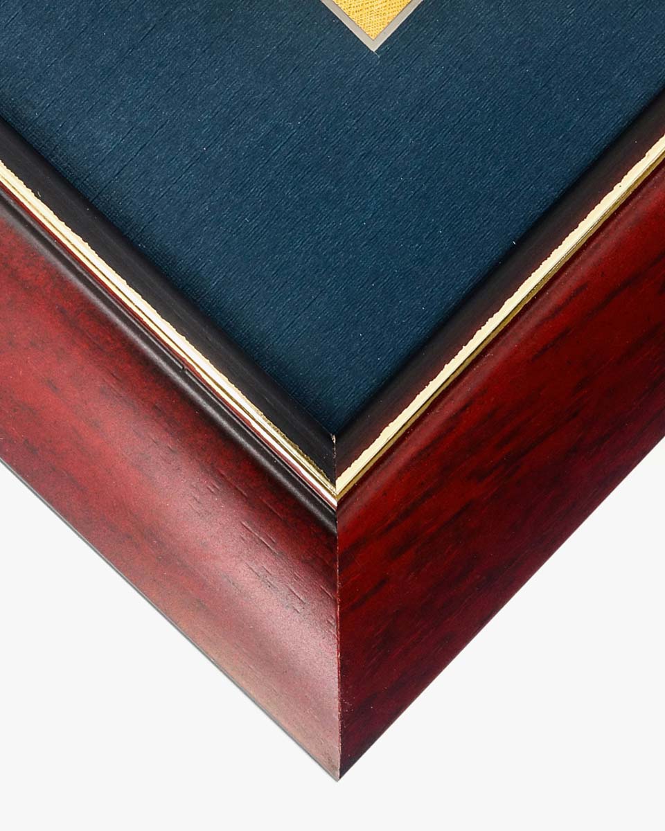 Graduation Certificate Solid Wood & UV Protection Acrylic Cherry Finish with Gold Trim for 11*14 / 15*18 - 4 Colors Available