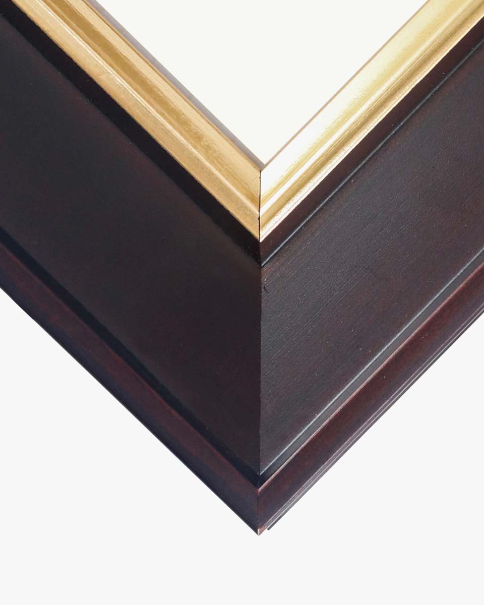 Wood Diploma Frame with Gold Trim Tempered Glass 8.5*11 – 3 Colors Available