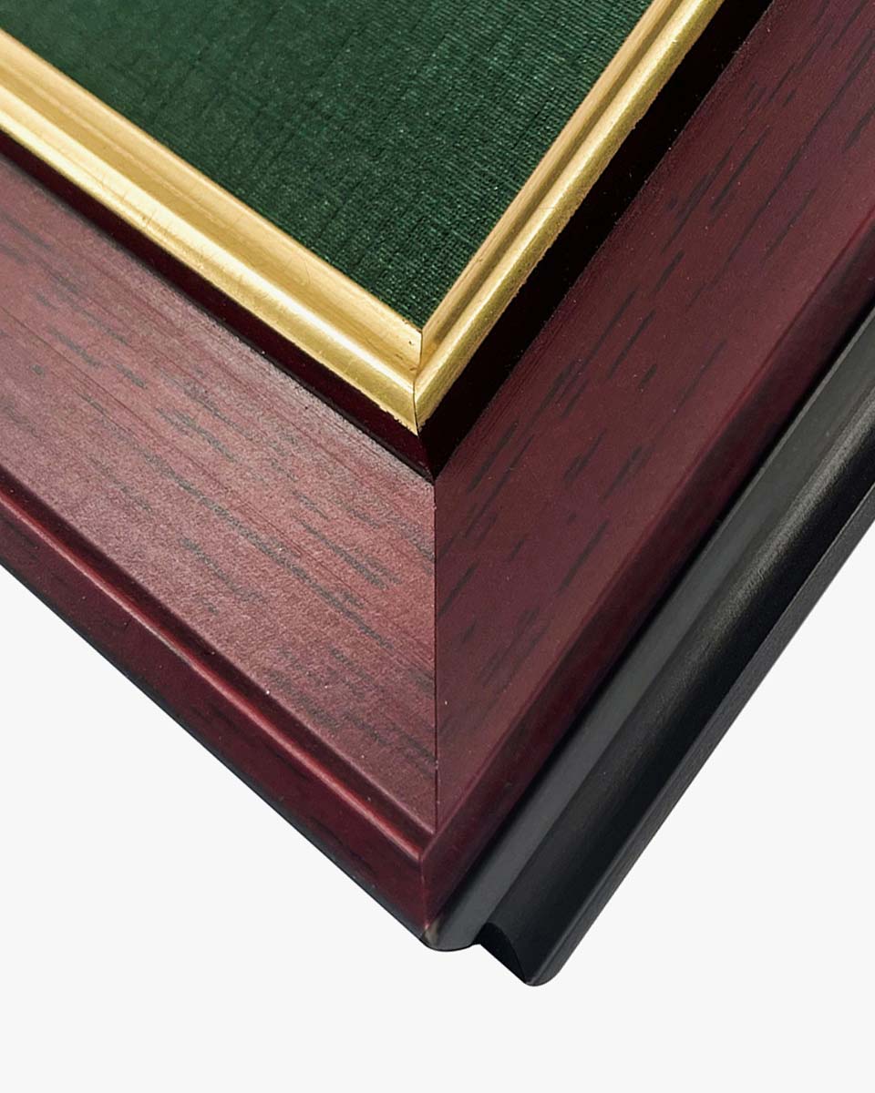 Wood Diploma Frame with Gold Trim Tempered Glass 11*14 / 14*17 – 15 Colors Available