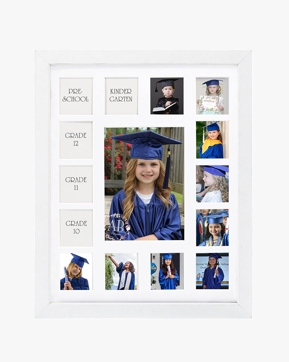 School Years Picture Frame Pre-School & Kindergarten to 12th Grade Displays – 2 Colors Available