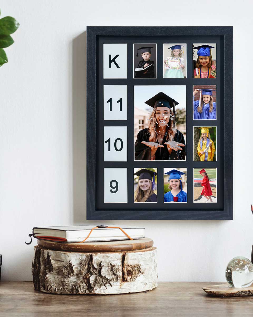 Class of 2038 Barnwood School Picture Frame, 11x14, Black15 Opening Mat, popular 2 Pre-K