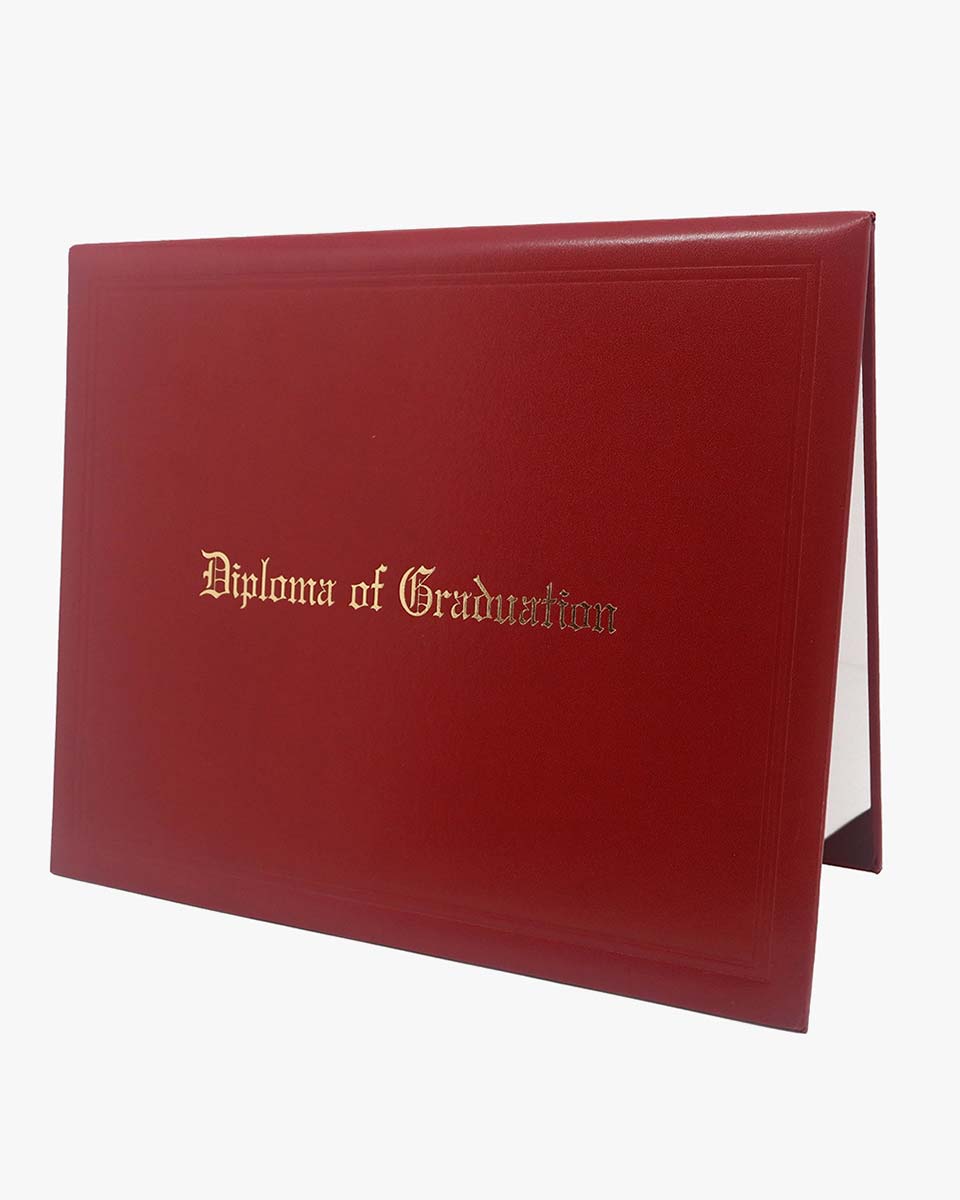 Diploma Cover With "Diploma Of Graduation" Imprinted – Multiple Colors & Sizes