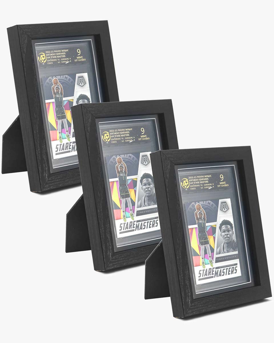 Wall Mount Baseball Trading Card Display Case fit for PSA Graded Basketball Football Cards - 2 Styles Available