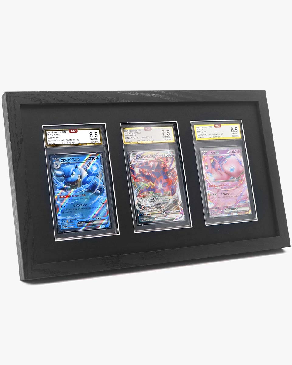 Wall Mount Baseball Trading Card Display Case fit for PSA Graded Basketball Football Cards - 2 Styles Available