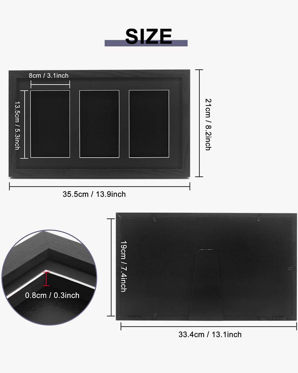 Wall Mount Baseball Trading Card Display Case fit for PSA Graded Basketball Football Cards - 2 Styles Available