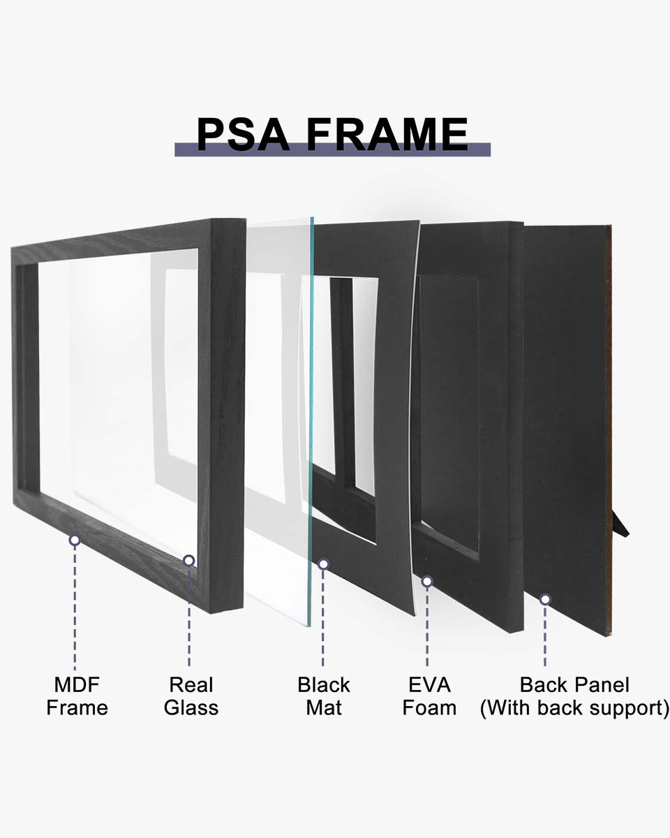 Wall Mount Baseball Trading Card Display Case fit for PSA Graded Basketball Football Cards - 2 Styles Available