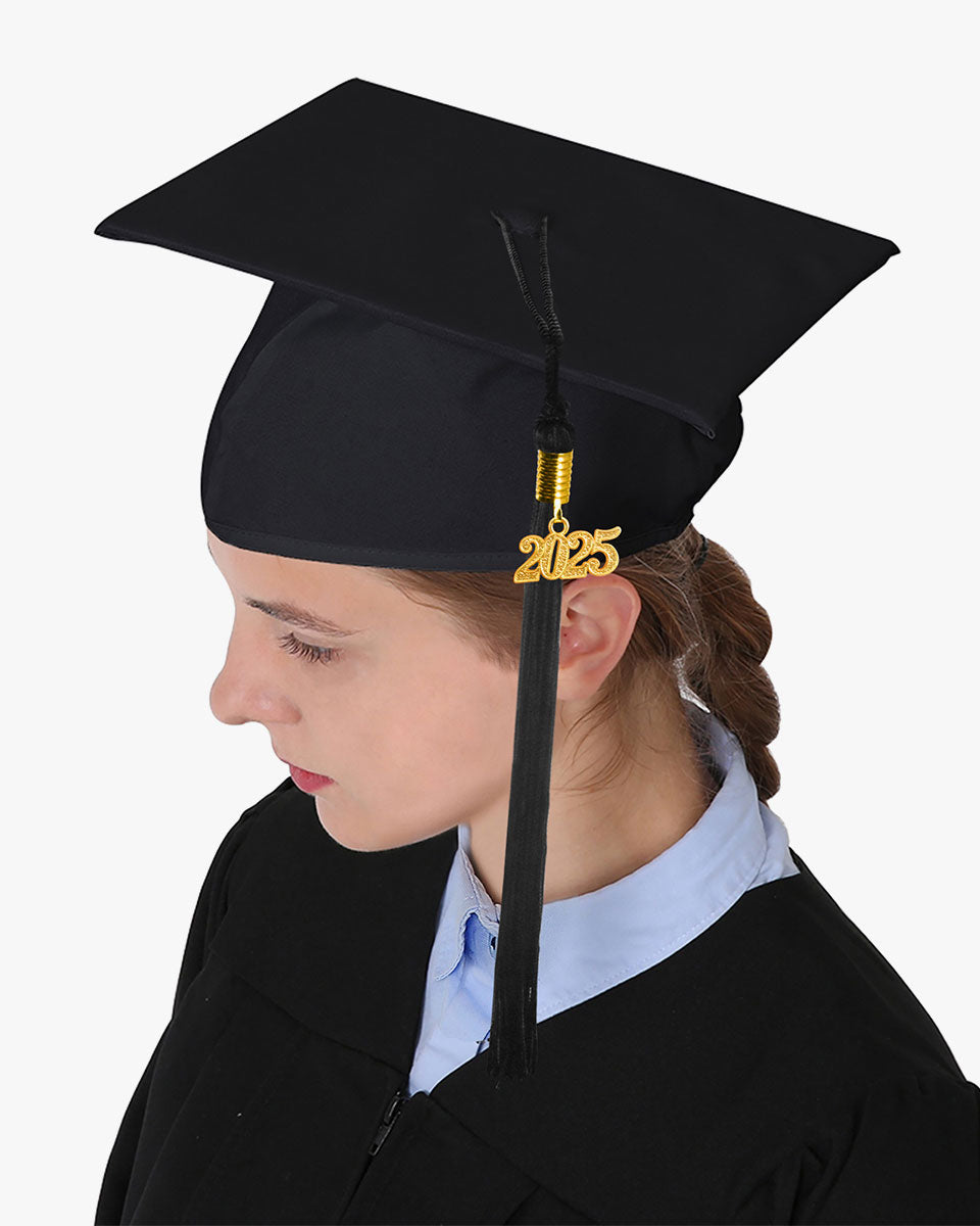 High School Premium Matte Graduation Cap, Gown & Tassel Package - 12 Colors Available