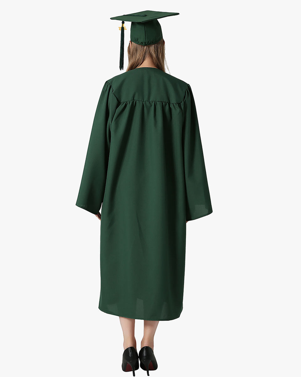 High School Premium Matte Graduation Cap, Gown & Tassel Package - 12 Colors Available