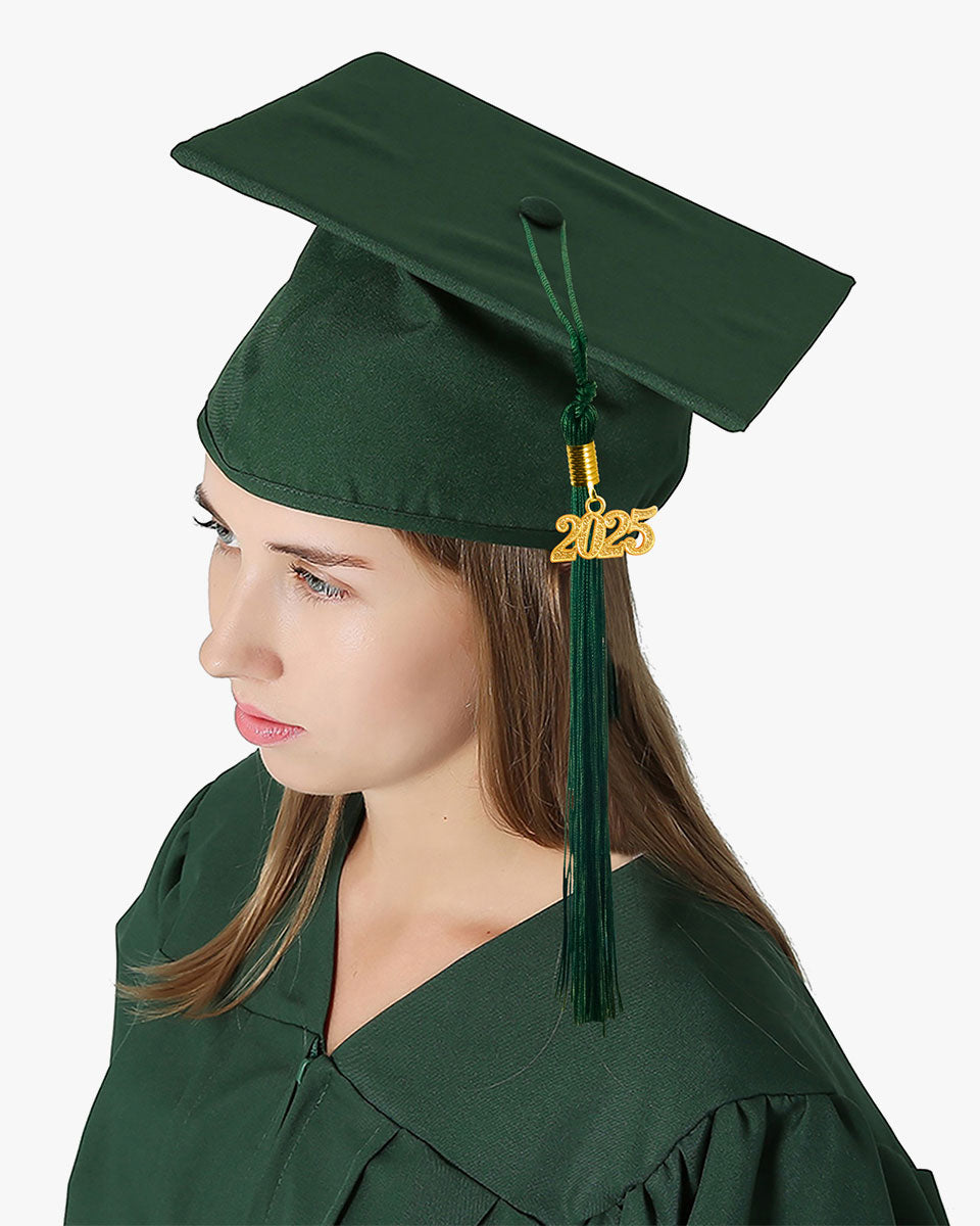 High School Premium Matte Graduation Cap, Gown & Tassel Package - 12 Colors Available