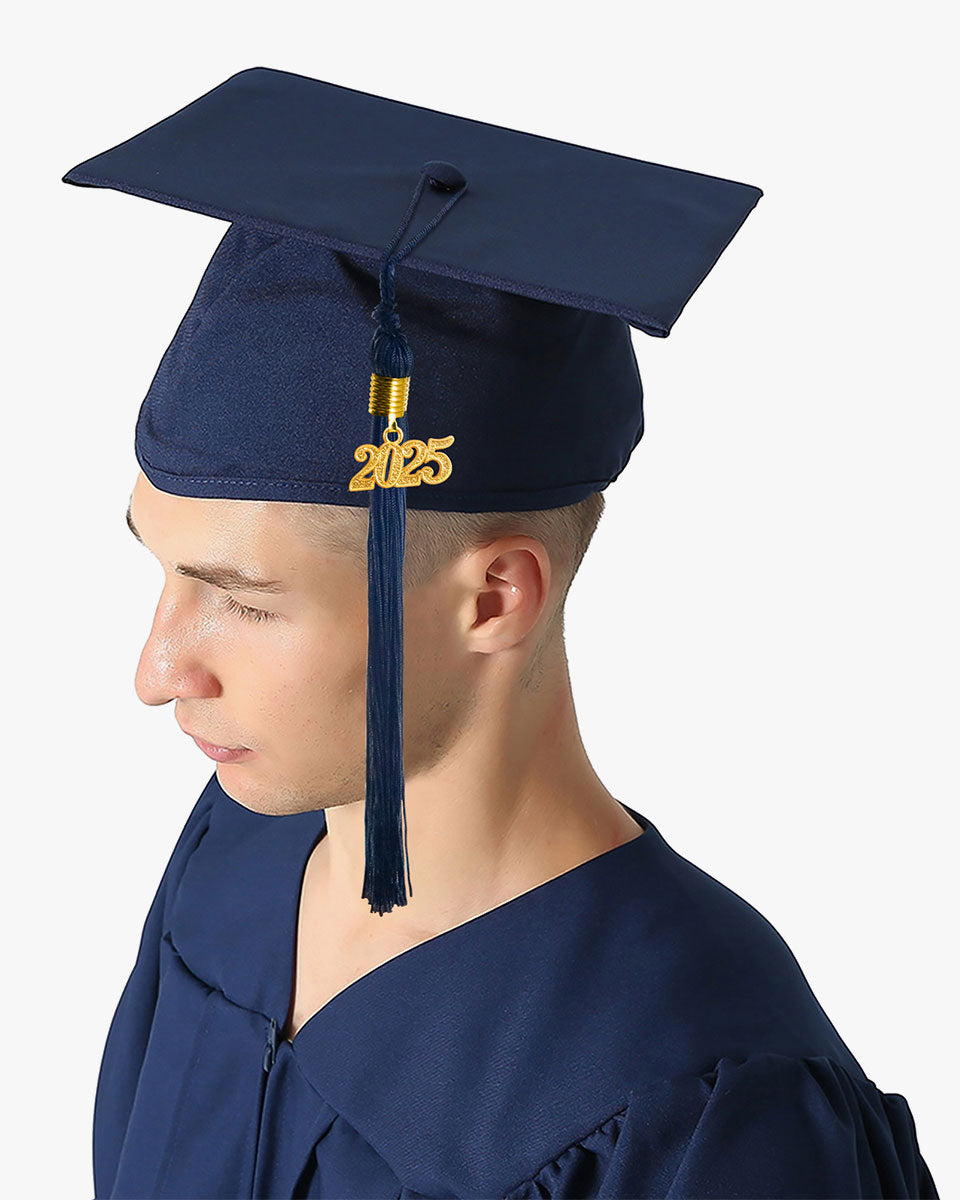 High School Premium Matte Graduation Cap, Gown & Tassel Package - 12 Colors Available