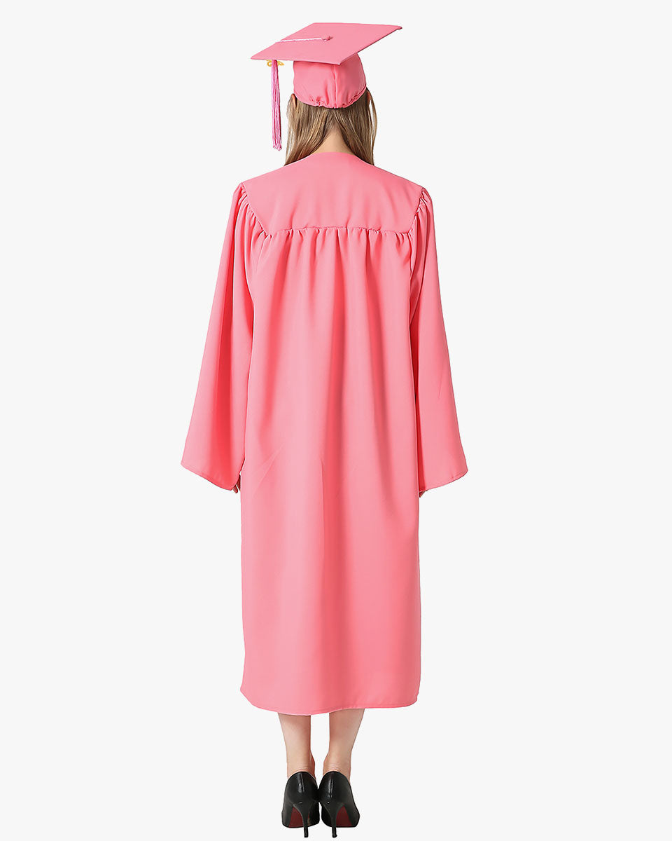 High School Premium Matte Graduation Cap, Gown & Tassel Package - 12 Colors Available