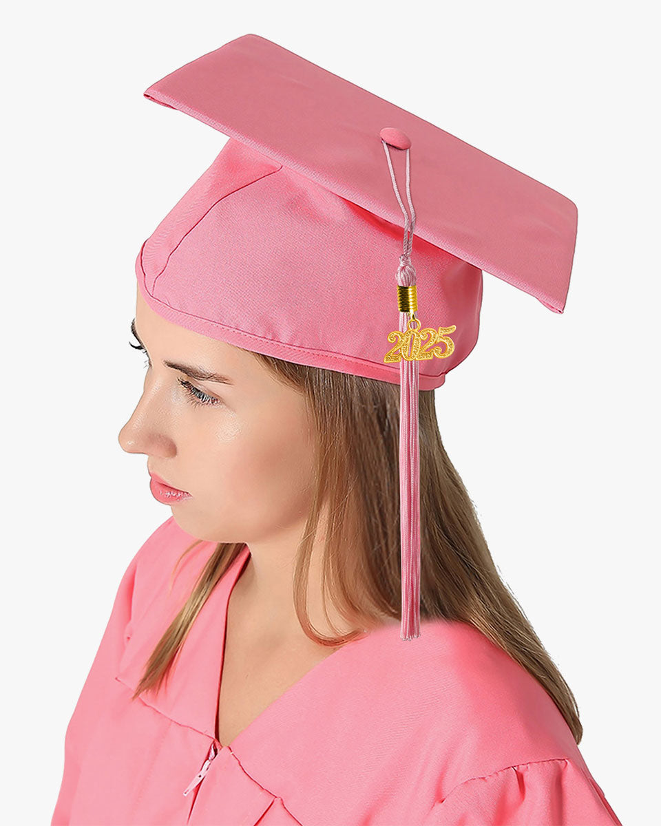 High School Premium Matte Graduation Cap, Gown & Tassel Package - 12 Colors Available