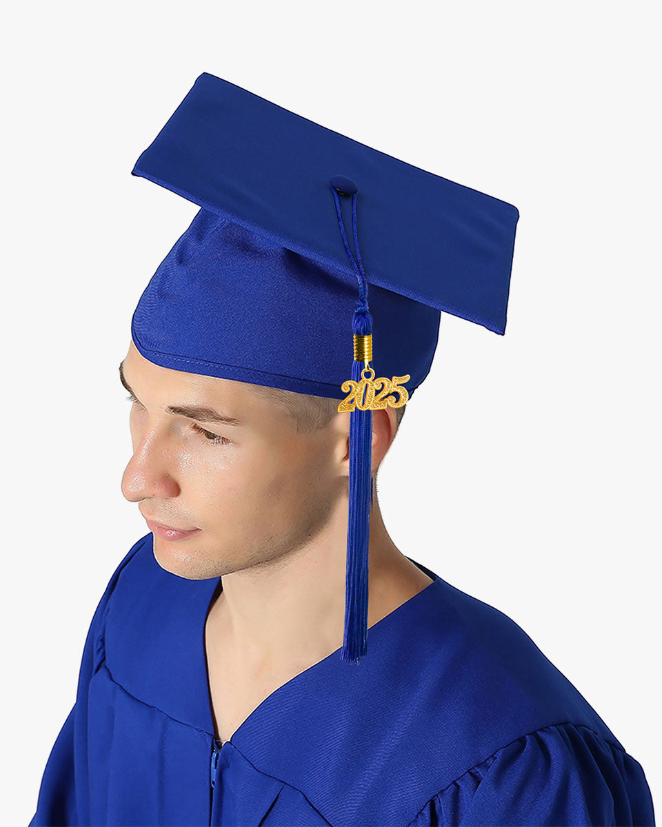 High School Premium Matte Graduation Cap, Gown & Tassel Package - 12 Colors Available