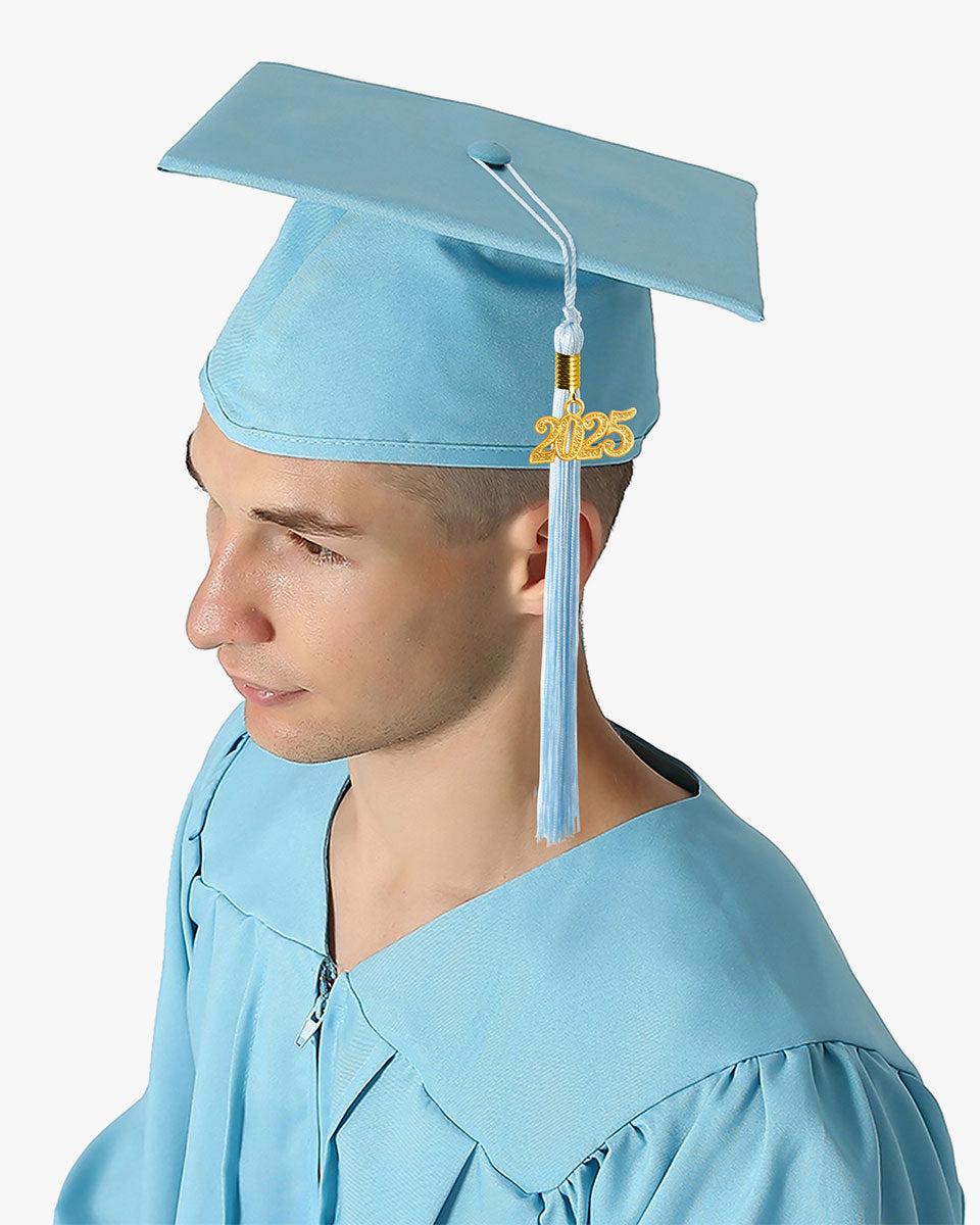 High School Premium Matte Graduation Cap, Gown & Tassel Package - 12 Colors Available