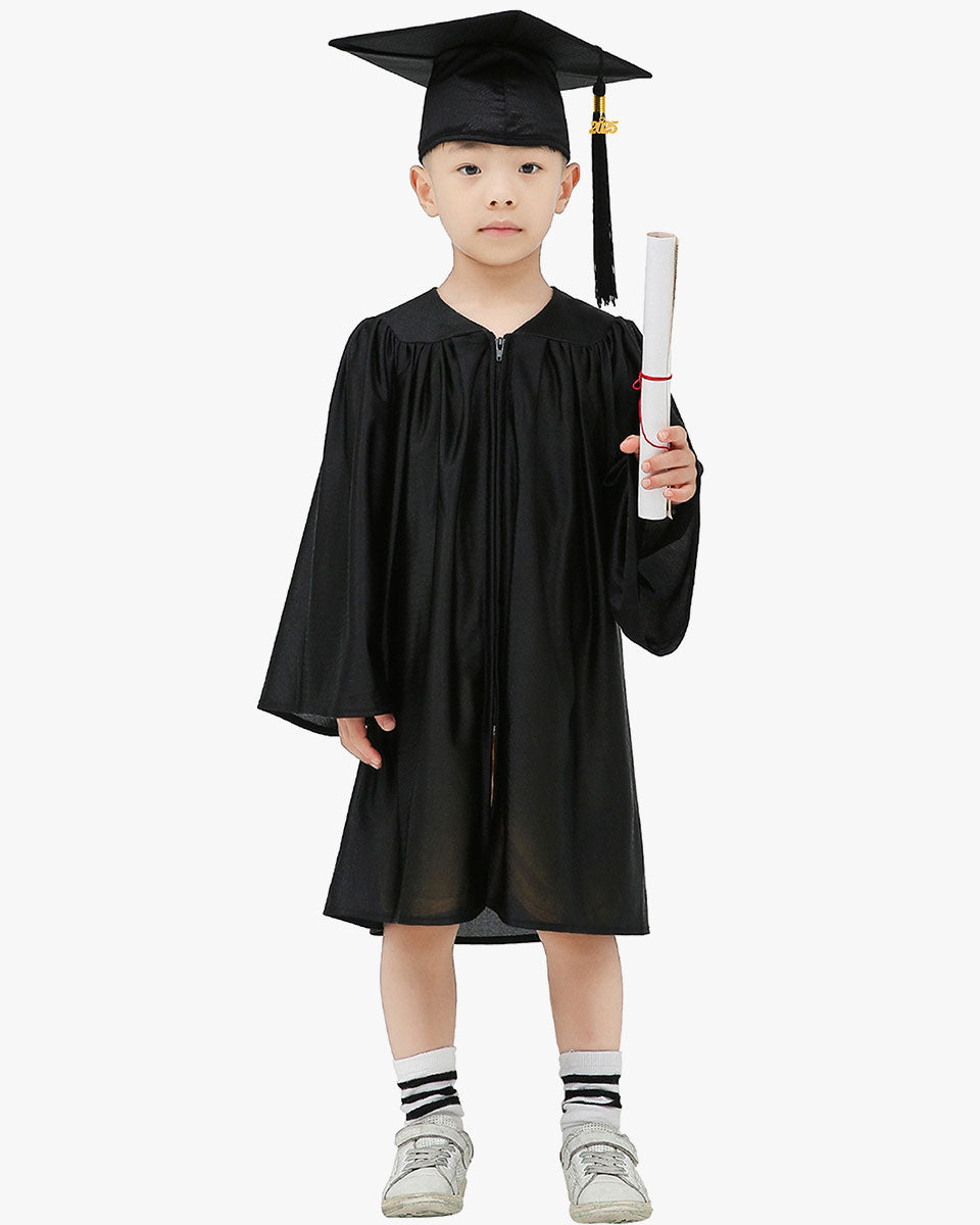 Shiny Kindergarten Graduation Cap, Gown, Stole & Diploma Package