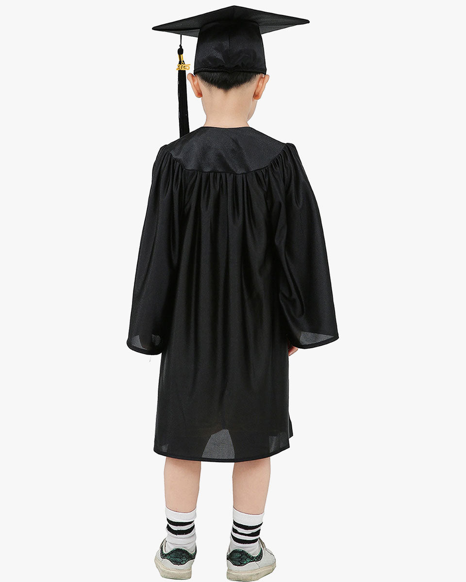 Shiny Kindergarten Cap, Gown & Tassel Package - 12 Colors Available