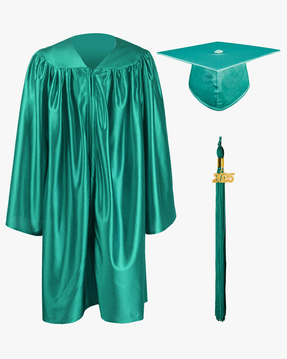 Shiny Kindergarten Cap, Gown & Tassel Package - 12 Colors Available