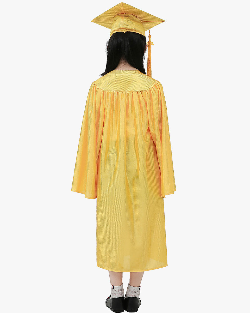 Shiny Kindergarten Cap, Gown & Tassel Package - 12 Colors Available