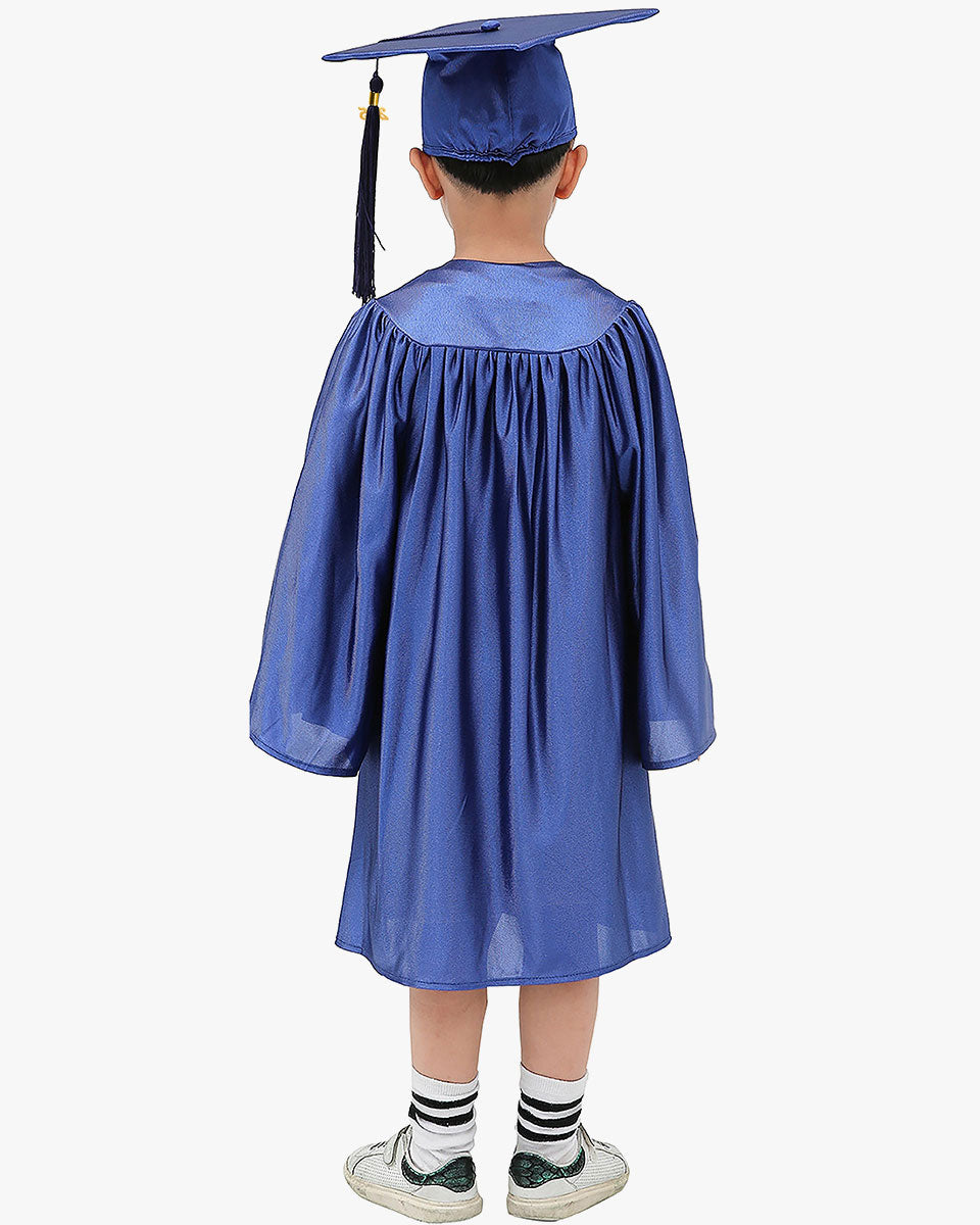 Shiny Kindergarten Cap, Gown & Tassel Package - 12 Colors Available