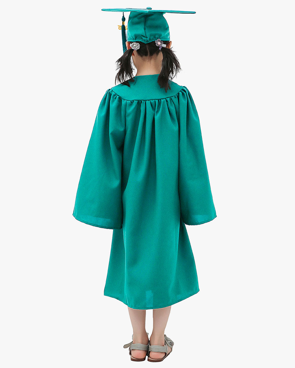 Matte Kindergarten Cap, Gown & Tassel Package – 12 Colors Available