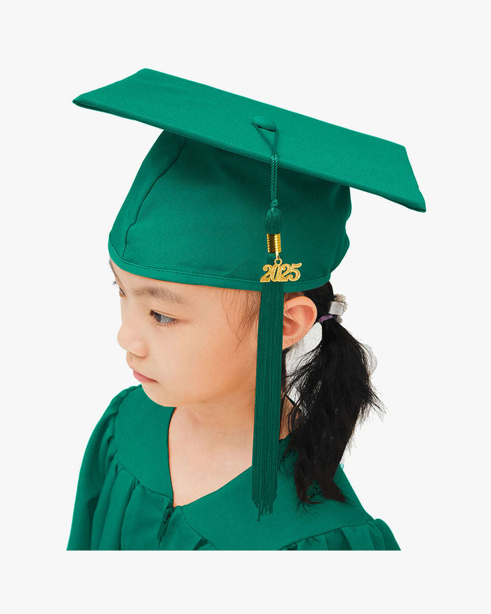 Matte Kindergarten Cap, Gown & Tassel Package – 12 Colors Available