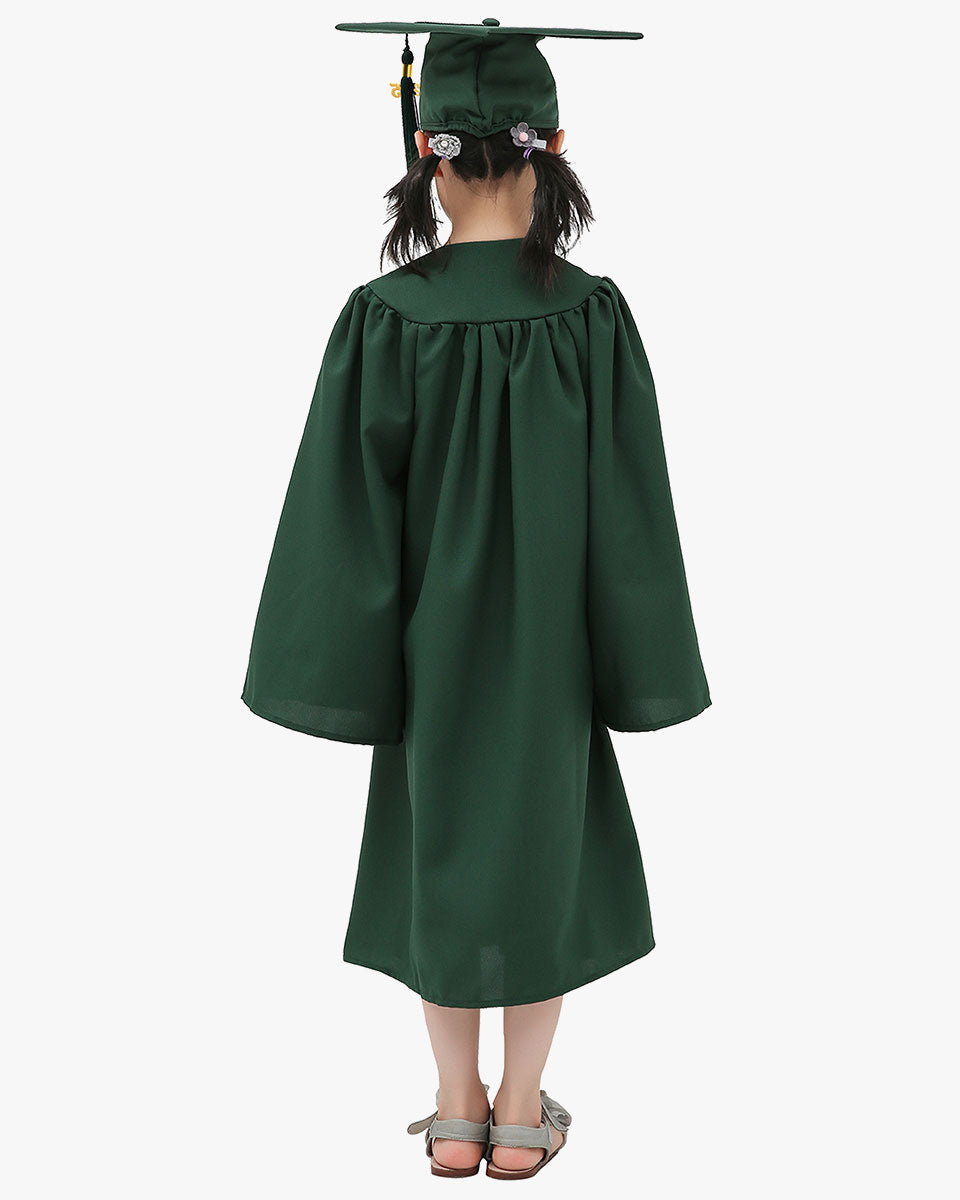 Matte Kindergarten Cap, Gown & Tassel Package – 12 Colors Available