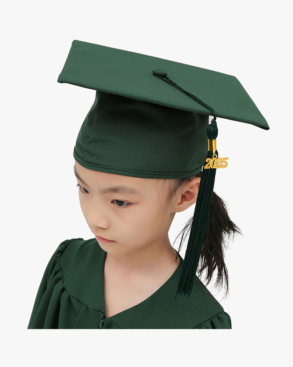 Matte Kindergarten Cap, Gown & Tassel Package – 12 Colors Available