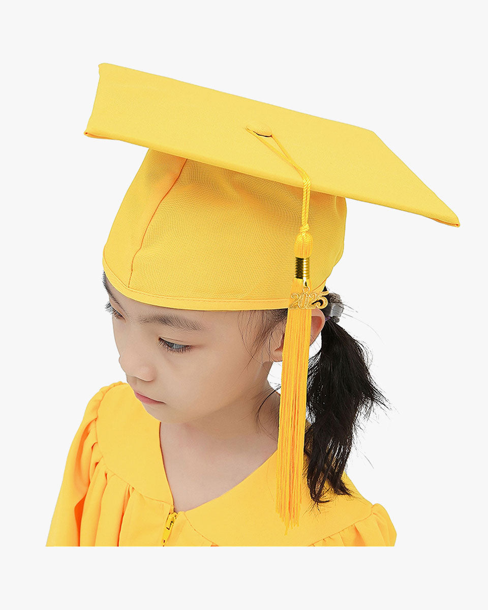 Matte Kindergarten Cap, Gown & Tassel Package – 12 Colors Available