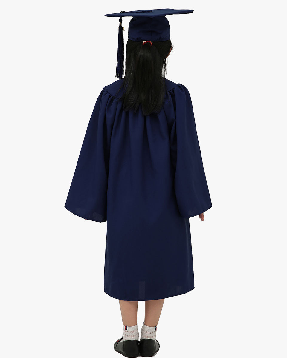 Matte Kindergarten Cap, Gown & Tassel Package – 12 Colors Available