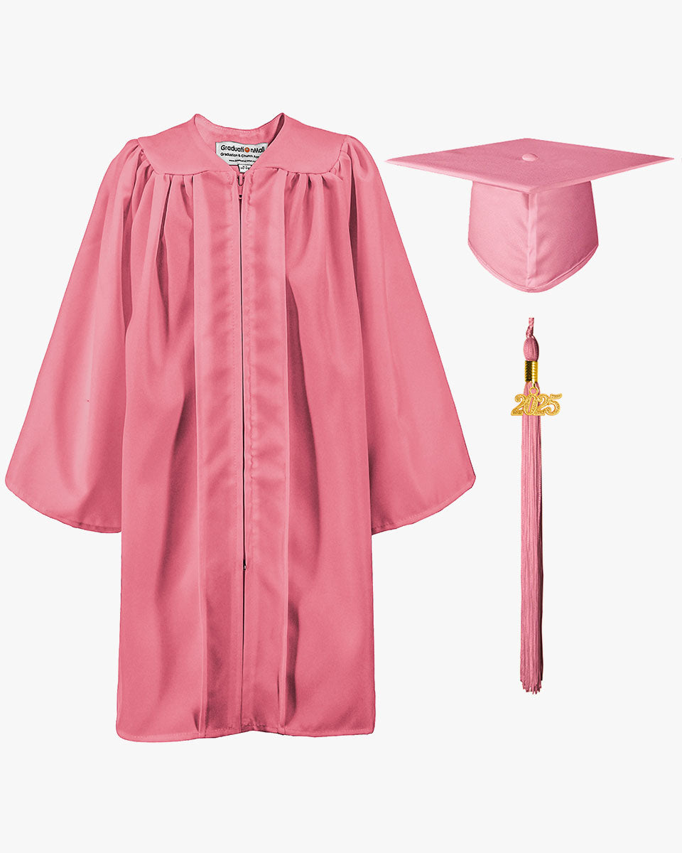 Matte Kindergarten Cap, Gown & Tassel Package – 12 Colors Available