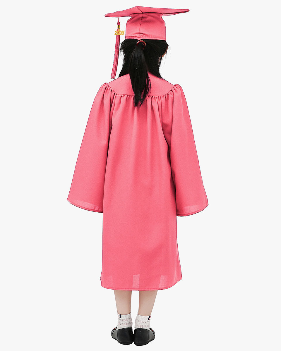 Matte Kindergarten Cap, Gown & Tassel Package – 12 Colors Available