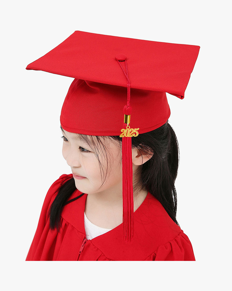 Matte Kindergarten Cap, Gown & Tassel Package – 12 Colors Available