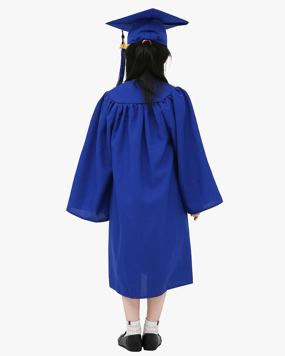 Matte Kindergarten Cap, Gown & Tassel Package – 12 Colors Available